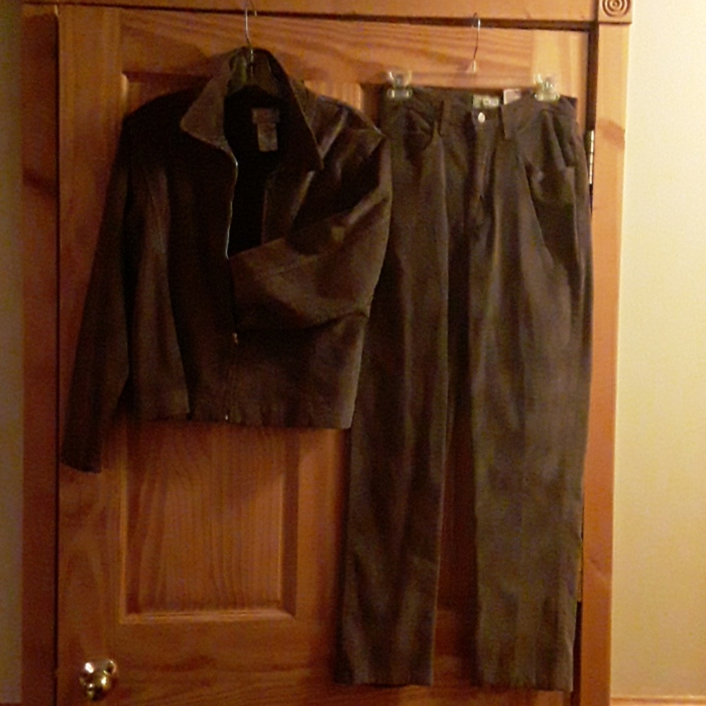 Purple corduroy  Jacket/Pants Set